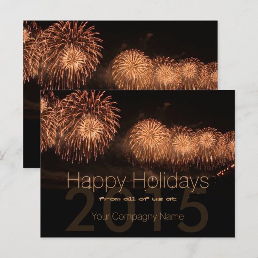 2019 Feestdagen  Corporate briefkaart (Voorkant / Achterkant)