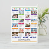 2019 Foto Collage HAPPY NEW YEAR Holiday (Staand voorkant)