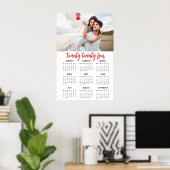 2019 Foto kalender 1 pagina poster rood (Thuiskantoor)