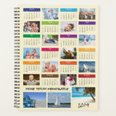 2019 fotocollage kalender | Persoonlijk Gezegde/na Planner (Voorkant)