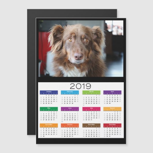 2019 Gepersonaliseerd Een fotokalender toevoegen (Voorkant / Achterkant)