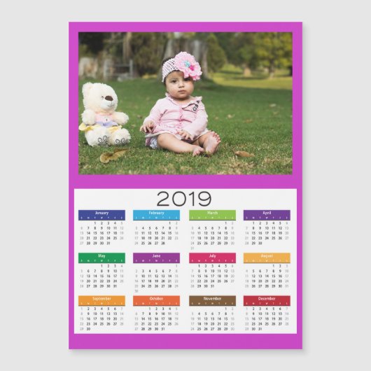 2019 Gepersonaliseerd Een fotokalender toevoegen (Voorkant)