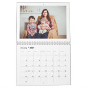 2019 Gepersonaliseerde Moderne Familiefotocollage Kalender (Jan 2027)
