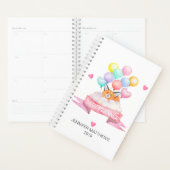 2019 Gepersonaliseerde Schattigee Fox Waterverf Ba Planner (Display)