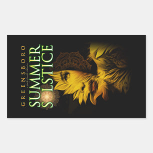 2019 Greensboro Zomerzonnewende Festival Souvenir Rechthoekige Sticker