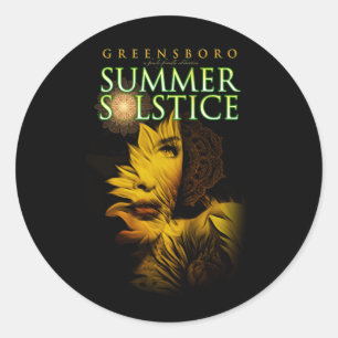 2019 Greensboro Zomerzonnewende Festival Souvenir Ronde Sticker