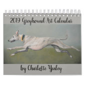 2019 Greyhound Art Calendar van Charlotte Yealey Kalender (Hoes)