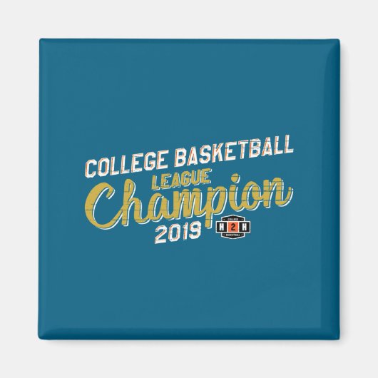 2019 H2h College Fantasy Basketball League Kamp Magneet (Voorkant)
