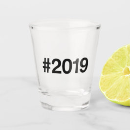2019 Hashtag 6 Verjaardag Jubileum Shot Glas