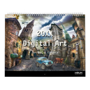 2019 het Digitale Surreal & Art. van de Fantasie Kalender