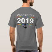 2019 Inaugural Annapolis Pride OSYC TShirt (Achterkant)
