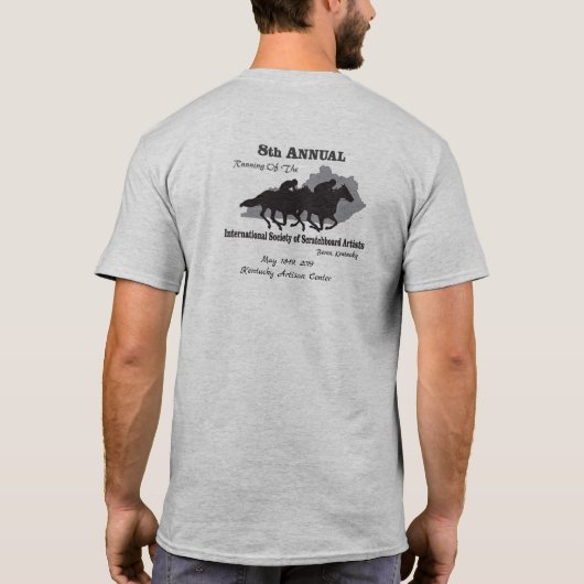 2019 ISSA Annual T-shirt - Racing Horses (Achterkant)