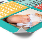 2019 Jaar Maandkalender Moderne Fotosamenstelling Poster (Hoek)