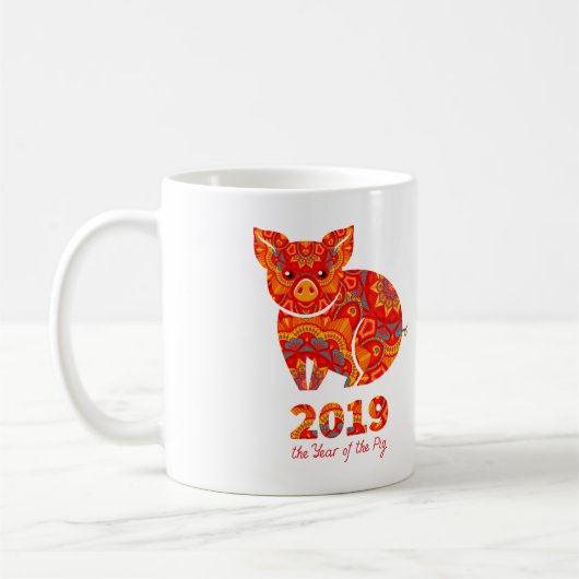 2019 Jaar van het PIG Koffiemok (Links)