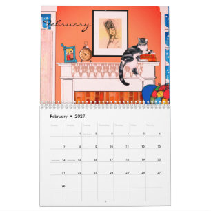 2019 Kat Kalender door Kunstenaar