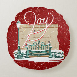 2019 Kerst Vreugde Rond Sierkussen Rond Kussen