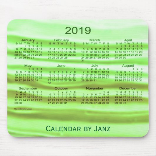2019 Key Limoen Frosting Calendar van Janz Muismat (Voorkant)