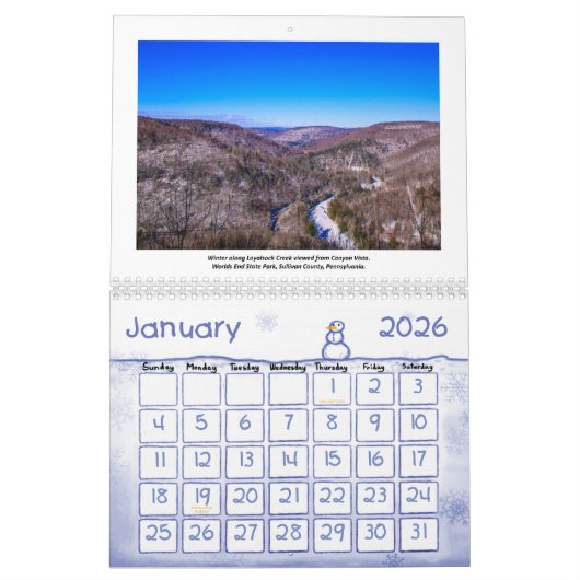 2019 Kyle's Hikes Medium Calendar Kalender (Jan 2026)