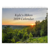2019 Kyle's Hikes Medium Calendar Kalender (Hoes)
