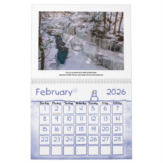 2019 Kyle's Hikes Medium Calendar Kalender (Feb 2026)