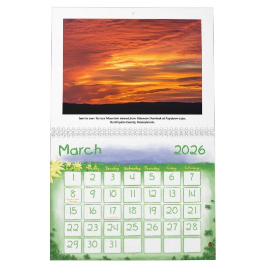 2019 Kyle's Hikes Medium Calendar Kalender (Mar 2026)