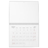 2019 Lege Kalender Met Feestdagen Grote Nummers (Mar 2027)