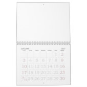 2019 Lege Kalender Met Feestdagen Grote Nummers (Jan 2027)