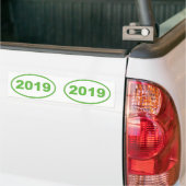 2019 lichtgroen bumpersticker (Op Truck)