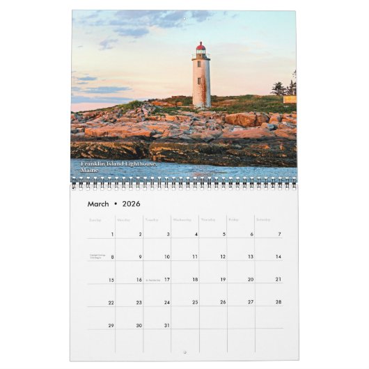 2019 LighthouseGuy.com Lighthouse Calendar Kalender (Mar 2026)