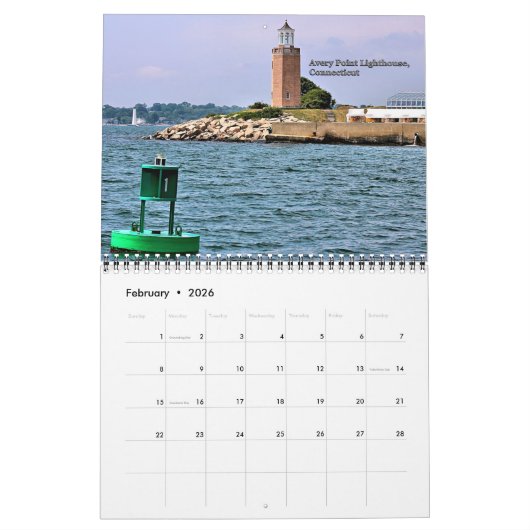 2019 LighthouseGuy.com Lighthouse Calendar Kalender (Feb 2026)