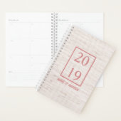 2019 Linnen Blush Make It Happen Quote Planner (Display)
