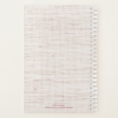 2019 Linnen Blush Make It Happen Quote Planner (Achterkant)