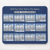 2019 Maandelijkse kalender Gemakkelijk om zaken te Muismat (Voorkant)