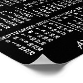 2019 Maandelijkse kalender zwart, aangepast 3 foto Poster (Hoek)