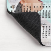 2019 Maandelijkse kalender zwart, voeg fototekst t Muismat (Hoek)