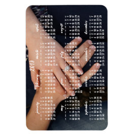 2019 Magnetische Kalender Foto Magneet 4x6