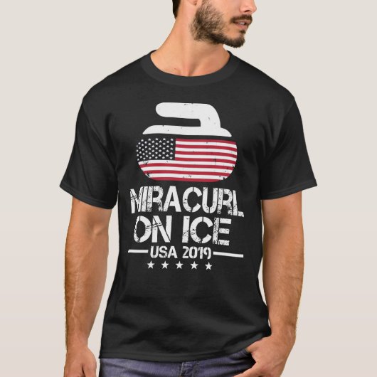 2019 Miracurl On Ice TShirt voor US Stone Curling (Voorkant)