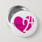 2019 nieuwe jaar liefde 2019 badge knoop ronde button 7,6 cm (Voorkant /achterkant)