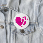 2019 nieuwe jaar liefde 2019 badge knoop ronde button 7,6 cm (In situ)