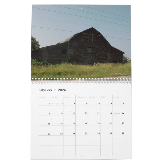 2019 Old Rustic Barns Calendar Kalender (Feb 2026)