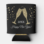 2019 Oudejaarsavond Feest Faux Gold Foil Blikjeskoeler (Achterkant)