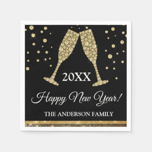 2019 Oudejaarsavond Feest Faux Gold Foil Servet