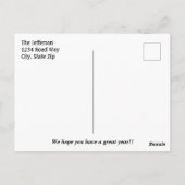 2019 Persoonlijke fotokalenders Briefkaart (Achterkant)