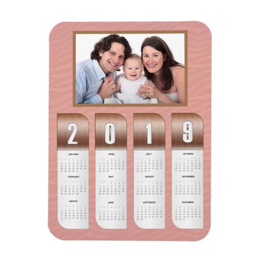 2019 Persoonlijke fotokalenders Magneet (Verticaal)