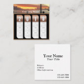 2019 Persoonlijke fotokalenders Vierkante Visitekaartje (Voorkant / Achterkant)