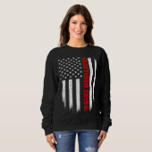 2019 Retired Firefighter   Thin Red Line American  Trui (Voorkant volledig)