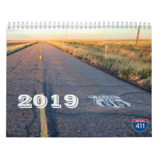 2019 Route 66 Wall Agenda Kalender