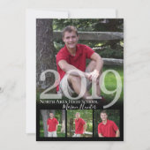 2019 Senior Memories Quad Foto Afstuderen Kaart (Voorkant)