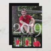 2019 Senior Memories Quad Foto Afstuderen Kaart (Voorkant / Achterkant)
