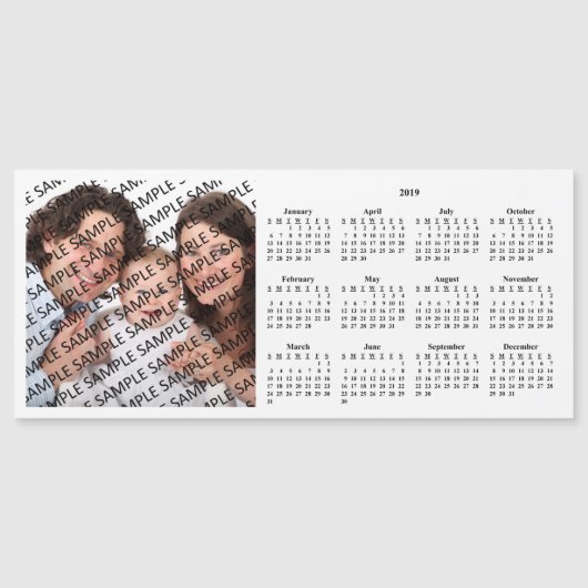2019-serie Foto aangepaste kalender magneetkaart (Voorkant)